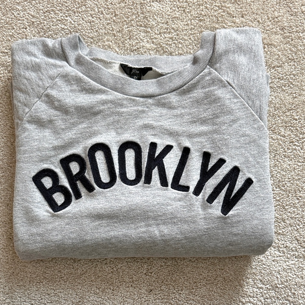 J Crew Gray Brooklyn Sweatshirt